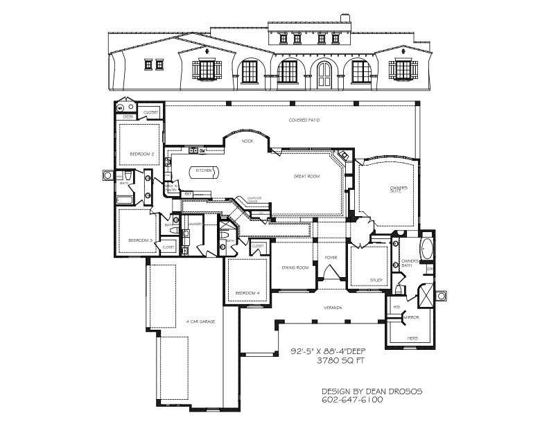 3780 SF Welcome To Plans By Dean Drosos