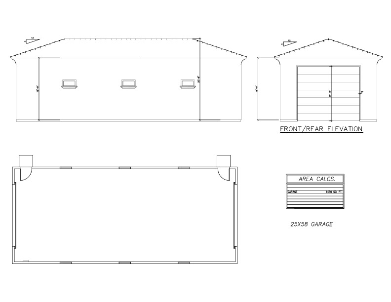Garages 25×58 – Welcome to Plans by Dean Drosos